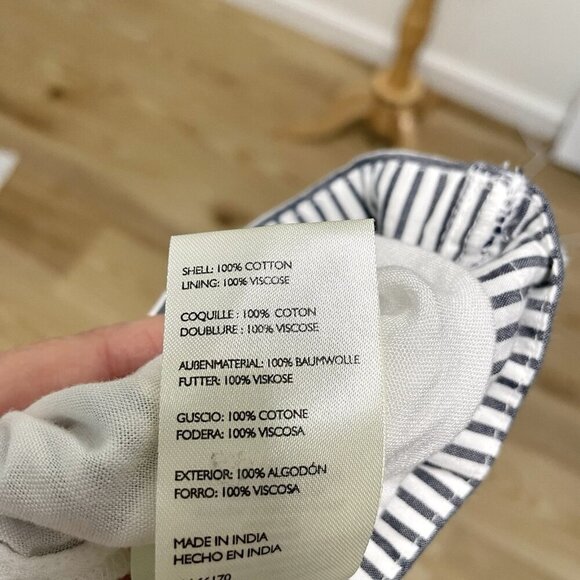 Anthropologie Maeve Nautical Preppy Stripe Asymmetrical Sleeveless Top size XL - Picture 12 of 12